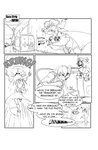 2010 anthro arabic_text ayame_(zillford) black_and_white black_border black_eyes border breasts butt cape clothed clothing comic ellipsis english_text exclamation_point eyebrow_through_hair eyebrows female fluffy fluffy_tail hair hi_res mammal medium_truck monochrome open_mouth procyonid raccoon simple_background solo tail text tongue traditional_media_(artwork) translation_request translucent translucent_hair truck_(vehicle) van vehicle weapon white_background zillford