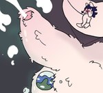 anthro astronomical_hyper big_penis blush bodily_fluids cum excessive_cum excessive_genital_fluids fluffy fluffy_penis foreskin genital_fluids genitals huge_penis humanoid_genitalia humanoid_penis hyper hyper_genitalia hyper_penis macro_balls macro_genitalia macro_penis male moon penis planet solo zoom_in nyactophiliac ash_(nyactophiliac) canid canine canis domestic_dog mammal