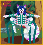 animated anthro big_breasts blue_hair bodily_fluids breast_milking breasts cum cum_inside digital_media_(artwork) female forest fur genital_fluids genitals hair humanoid lactating milk multi_breast nipples nude penetration pixel_(artwork) pixel_animation pixelated plant pussy redeye_samurai_(artist) sex simple_background smile solo sound sound_effects sound_warning tail tentacle_penetration tentacle_sex tentacles tongue tree webm white_body white_fur x-ray_vision
