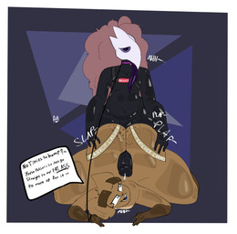 anthro clothing dialogue duo female hot_dogging jockstrap male male/female power_bottom service_top sex underwear gloodonart arty_(ascendedarty) dew_(gloodonart) avian bird canid canine canis corvid domestic_dog mammal oscine passerine absurd_res hi_res tagme