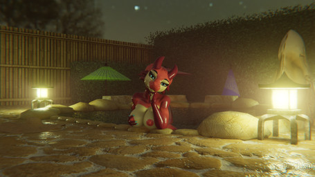 anthro big_breasts breasts female female_anthro night nipples nipples_touching nude nude_anthro nude_female smile solo spa wet wet_body blacklya blacklya_(modeler) mythology pichie dragon kobold mythological_creature mythological_scalie scalie 16:9 3d_(artwork) 4k absurd_res digital_media_(artwork) hi_res widescreen