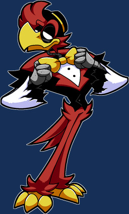 3_toes 4_fingers anthro arms_bent beak beak_closed black_clothing black_eyelids black_eyes black_hat black_headwear black_suit bottomless bottomless_anthro bottomless_male bow_tie button_(fastener) closed_frown clothed clothed_anthro clothed_male clothing feathers featureless_crotch feet fingers frown grey_hands hair half-closed_eyes hat headgear headwear light machine male male_anthro mouth_closed narrowed_eyes outline red_body red_feathers red_hair red_tail_feathers shirt short_hair simple_background solo standing straight_legs suit talons thin_neck toes topwear torn_clothing torn_suit transparent_background white_clothing white_outline white_shirt white_topwear yellow_beak yellow_bow_tie yellow_feet bobberbobman five_nights_at_frickbear's_(series) five_nights_at_frickbear's_3 rodney_(bobberbobman) animatronic avian bird robot 2026 alpha_channel cel_shading colored digital_drawing_(artwork) digital_media_(artwork) english_description full-length_portrait hi_res lighting official_art portrait shaded