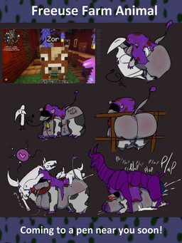 all_fours animal_print animal_print_thigh_highs anthro anthro_on_feral anthro_penetrated anus backsack ball_gag balls bdsm bestiality big_breasts big_butt blindfold blush bodily_fluids body_writing breasts butt clothing cow_print cow_print_thigh_highs cowbell cum cum_inside fence feral feral_penetrating feral_penetrating_anthro gag gangbang genital_fluids genitals group group_sex gynomorph gynomorph/male gynomorph_impregnation gynomorph_penetrated heart_symbol huge_butt impregnation intersex intersex/male intersex_penetrated kiss_mark kissing legwear lipstick makeup male male_penetrating male_penetrating_gynomorph male_penetrating_intersex onomatopoeia ovum ovum_with_heart pattern_clothing pattern_legwear pattern_thigh_highs penetration penis petplay pregnant pregnant_gynomorph pregnant_intersex pregnant_sex roleplay screencap sex simple_background small_balls small_penis sound_effects sperm_cell submissive tail text thick_thighs thigh_highs rockpankake microsoft minecraft mojang nintendo pokemon xbox_game_studios fan_character roi_(rockpankake) zor_(nya4) bovid bovine canid canine canis cattle generation_5_pokemon mammal pokemon_(species) scolipede shiny_pokemon wolf zoroark 2025 3:4 digital_media_(artwork) english_text hi_res