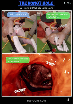3_toes anthro clothed clothed/nude clothed_anthro clothed_male clothing dialogue duo feet female female_anthro force_feeding forced group internal internal_oral male male_anthro nude nude_anthro nude_female nude_male organs size_difference speech_bubble stomach text toes trio unaware_pred vore bizyvore disney zootopia judy_hopps nick_wilde canid canine european_rabbit fox lagomorph leporid mammal oryctolagus rabbit red_fox true_fox 2026 3d_(artwork) 3d_animation animated comic digital_media_(artwork) english_text loop no_sound short_playtime video
