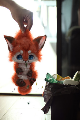 ambiguous_gender backlighting blue_eyes blurred_background brown_body brown_fur cheek_tuft chibi countershading daww detailed_fur dipstick_ears dipstick_tail disembodied_hand duo ear_markings facial_tuft feral fur gloves_(marking) head_tuft inner_ear_fluff leg_markings light markings multicolored_ears multicolored_tail orange_body orange_fur realistic_lighting realistic_shading socks_(marking) tail tail_markings trash trash_can tuft whiskers white_body white_fur silverfox5213 third-party_edit big_nug canid canine fox human mammal red_fox true_fox 2019 detailed digital_media_(artwork) digital_painting_(artwork) lighting painting_(artwork) photo_manipulation