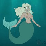 alternate_species breasts female hair humanoidized mermaidification nipples solo split_form n-kosi disney star_vs._the_forces_of_evil jackie_lynn_thomas humanoid marine merfolk 1:1 absurd_res hi_res