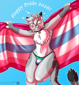 anthro bell bent_legs blush bulge chest_tuft clothing collar eyewear femboy femboy_pride_colors flag flag_(object) fluffy fluffy_hair fluffy_tail fur glasses grey_body grey_fur hair happy heart_symbol holding_flag holding_object jingle_bell lgbt_pride male panties pose pride_color_clothing pride_colors simple_background smile solo spots tail text tuft underwear vincian_pride_colors boobfan06 lgbt_pride_month nixuelle domestic_cat egyptian_mau felid feline felis mammal invalid_tag 2026 colored_sketch digital_drawing_(artwork) digital_media_(artwork) portrait sketch three-quarter_portrait