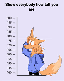 anthro black_bottomwear black_clothing black_pants blue_clothing blue_hoodie blue_jacket blue_topwear bottomwear chart clothed clothed_anthro clothed_male clothing fully_clothed fully_clothed_anthro fully_clothed_male fur height height_chart hoodie jacket male orange_body orange_fur pants solo text topwear dudenahuel nahuel_(dudenahuel) canid canine mammal maned_wolf 2023 absurd_res english_text hi_res