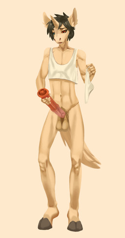 andromorph animal_genitalia animal_penis anthro equine_genitalia equine_penis genitals intersex male penis solo young young_anthro mbt tauscher equid equine horse mammal invalid_tag absurd_res hi_res