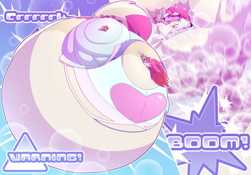 air_inflation anthro black_outline bubble_inflation bursting clothing creaking hair heart_symbol immobile inflation long_hair onomatopoeia outline popping solo sound_effects text torn_clothing white_outline zaphod zaph_(zaphod) felid mammal pantherine snow_leopard 2026 hi_res sequence