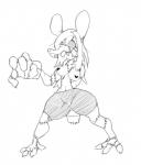 amputee anthro breasts clothing disability female hair heart_symbol simple_background solo pepperchan ms._n_(character) mammal murid murine rat rodent undead zombie monochrome