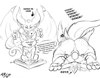 3_toes 4_fingers animal_genitalia annoyed anthro bragging duo face_fucking feet female feral fingers genital_slit genitals heart_symbol irrumatio male male/female oral penile penis_in_mouth sex speech_bubble text toes fennephilim_fox league_of_legends mythology riot_games tencent smolder_(lol) yuumi_(lol) domestic_cat dragon felid feline felis imperial_dragon_(lol) mammal mythological_creature mythological_scalie scalie english_text hi_res monochrome sketch