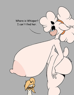 big_breasts big_butt breasts butt dialogue eyes_closed fangs female huge_breasts huge_butt huge_hips hyper hyper_breasts nipples sagging_breasts size_difference teeth text wide_hips skachy idw_publishing sega sonic_the_hedgehog_(comics) sonic_the_hedgehog_(idw) sonic_the_hedgehog_(series) lanolin_the_sheep_(sonic) whisper_the_wolf bovid canid canine canis caprine mammal sheep wolf english_text hi_res