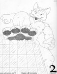 anthro building building_destruction claws clenched_teeth destruction feet finger_claws foot_focus fur hair hindpaw humanoid_hands looking_down low-angle_view macro male muscular muscular_anthro muscular_male narrowed_eyes nude pawpads paws pecs simple_background snout solo teeth text toe_claws white_background 2_(artist) canid canine mammal 2001 graphite_(artwork) monochrome pencil_(artwork) traditional_media_(artwork) url