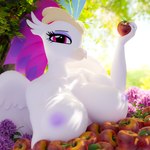 anthro apple areola breasts eyeshadow female flower food fruit holding_apple holding_food holding_fruit holding_object looking_at_viewer makeup nipples plant purple_eyes purple_eyeshadow solo tree white_body loveslove european_mythology friendship_is_magic greek_mythology hasbro my_little_pony my_little_pony:_the_movie_(2017) mythology queen_novo_(mlp) avian hippogriff mythological_avian mythological_creature 1:1 3d_(artwork) absurd_res digital_media_(artwork) hi_res
