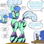 1:1 2021 absurd_res bdsm bedroom_eyes blue_eyes blue_hair blush body_control bondage bound choker clothed clothing crossdressing curled_hair cutie_mark dialogue digital_drawing_(artwork) digital_media_(artwork) dressage earth_pony en_pointe english_text equid equine eyeshadow feathers feral figurine forced_smile friendship_is_magic furniture green_body hair halter hasbro hi_res horse inner_monologue jewelry makeup male mammal my_little_pony naivintage name_drop name_in_dialogue narrowed_eyes necklace offscreen_character plume pony purple_eyeshadow quadruped seductive sequins showgirl smile solo spearmint_(character) speech_bubble struggling stuck table tack text text_emphasis thought_bubble transfix_panel transfixation trapped voodoo voodoo_doll vowelless vowelless_vocalization