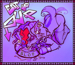 alternative_fashion anthro bdsm black_coded border bound clothing collar dreadlocks ear_piercing facial_piercing female fishnet_clothing gauged_ear hands_tied highlights_(coloring) multiple_piercings nose_piercing petplay piercing punk red_border roleplay septum_piercing visibly_trans werehouse lobo_(werehouse) canid canine canis domestic_dog hybrid mammal mixed_breed wolfdog absurd_res censored hi_res busty_boy_(lore) male_(lore) trans_(lore) trans_man_(lore)