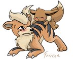 all_fours ass_up blush blush_lines brown_body chest_tuft duo eyes_closed feral humping male mount on_butt sex size_difference tuft furreon nintendo pokemon eevee generation_1_pokemon growlithe pokemon_(species) 2012 digital_drawing_(artwork) digital_media_(artwork) low_res signature