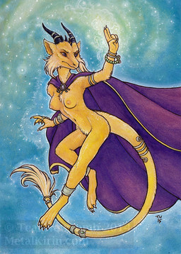 accessory anthro bracelet breasts brooch cheek_tuft claws cloak cloak_only clothing crotch_tuft dragon_tail facial_tuft female fur furgonomics gem head_spikes horn jewelry magic magic_user mostly_nude mostly_nude_anthro mostly_nude_female navel nipples purple_eyes ring ring_(jewelry) simple_background solo spikes spikes_(anatomy) tail tail_accessory tail_jewelry tail_ring tail_tuft tuft yellow_body yellow_fur thedancingemu mythology tachyion_(defenbaugh_bahumot) dragon furred_dragon furred_scalie mythological_creature mythological_scalie scalie digital_media_(artwork)