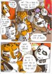 2014 anthro areola aroused bear better_late_than_never big_breasts blush breasts clothed clothing comic daigaijin dialogue dreamworks english_text felid female fondling fur giant_panda heart_eyes heart_symbol kung_fu_panda ladies_of_the_shade leopard male mammal master_po_ping master_tigress multicolored_body multicolored_fur nude painting_(artwork) pantherine seductive snow_leopard song_(kung_fu_panda) speech_bubble text tiger topless traditional_media_(artwork) watercolor_(artwork)