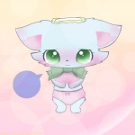 anthro blush clothing female panties solo underwear dst_(artist) jewelpet sanrio sega sega_fave milky_(jewelpet) canid canine canis chihuahua domestic_dog mammal toy_dog 1:1