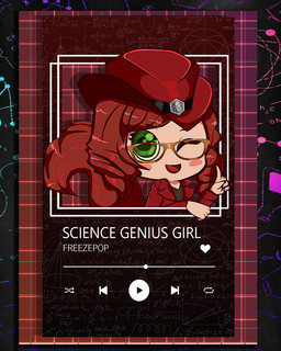 chibi clothing drill_curls eyewear female fluffy fluffy_tail glasses hair hat headgear headwear music_player science solo tail text alicehert casimira_(orannis0) animal_humanoid humanoid mammal mammal_humanoid rodent rodent_humanoid sciurid sciurid_humanoid tree_squirrel_humanoid 4:5 english_text hi_res