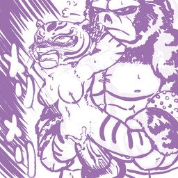 anthro balls bodily_fluids breasts chain cum cum_inside duo erection female female_penetrated forced genital_fluids genitals male male/female male_penetrating male_penetrating_female open_mouth penetration penile penile_penetration penis penis_in_vagina rape sex vaginal vaginal_penetration ichimu dreamworks kung_fu_panda master_tigress ape felid haplorhine mammal monkey pantherine primate tiger 1:1