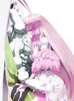 4_arms against_surface against_wall antennae_(anatomy) arthropod_abdomen black_sclera breasts butt butt_grab clothing dress duo female female/female french_kissing green_eyes hair hand_on_butt insect_wings kiss_on_lips kissing lepidopteran_wings multi_arm multi_limb pink_hair red_eyes white_hair wings vivi_co vtuber juniper_actias matara_kan animal_humanoid arthropod arthropod_humanoid blattodean cockroach cockroach_humanoid humanoid insect insect_humanoid lepidopteran lepidopteran_humanoid moth_humanoid absurd_res hi_res