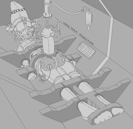 balls bdsm big_balls big_penis bodily_fluids bondage bound captured clothing edging expansion gas_mask genital_expansion genital_fluids genitals growth huge_balls huge_penis humanoid_genitalia humanoid_penis hyper hyper_balls hyper_genitalia hyper_penis immobilization long_term machine male mask orgasm_denial penis penis_expansion peril precum sensory_deprivation skinsuit tight_clothing caroo caroo_(character) kangaroo macropod mammal marsupial monochrome