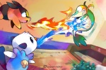 ambiguous_gender fire group starter_trio tail water super-tuler nintendo pokemon generation_5_pokemon oshawott pokemon_(species) snivy tepig 3:2