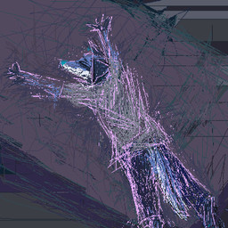 anthro blue_body blue_bottomwear blue_clothing blue_fur blue_nose blue_pants blue_tail bottomwear clothing fur lying male on_front pants solo tail white_body white_fur demensa emil_(demensa) canid canine canis coyote mammal 1:1 2017 digital_media_(artwork) pixel_(artwork)
