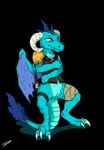 2020 alpha_channel anthro anus armor blue_body blue_scales bottomless claws clothed clothing curled_horn dragon female friendship_is_magic genitals hasbro hi_res horn melee_weapon membrane_(anatomy) membranous_wings my_little_pony mythological_creature mythological_scalie mythology pose princess_ember_(mlp) pussy scales scalie simple_background sitting_on_tail solo spread_legs spreading sword tail weapon wings zafara_(artist)