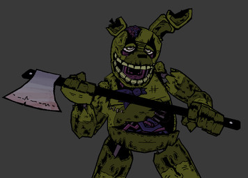 anthro axe bow_tie brain corpse gore green_body grey_background guts holding_axe holding_object intestines machine male open_mouth organs purple_bow_tie ribs simple_background solo teeth white_eyes cryptiacurves cryptiacurves_(modeler) five_nights_at_freddy's five_nights_at_freddy's_3 scottgames springtrap_(fnaf) animatronic lagomorph leporid mammal rabbit robot robot_anthro 3d_(artwork) digital_media_(artwork)