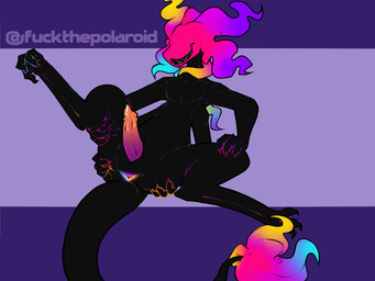 4_arms animal_genitalia anthro anus black_body bodily_fluids colored_fire fire flaming_head flaming_tail genital_fluids genital_slit genitals gradient_penis hand_on_leg hand_on_thigh holding_butt holding_leg holding_thigh leaking_precum male multi_arm multi_limb multicolored_penis pawpads penis precum presenting presenting_anus presenting_penis solo spread_anus spreading tail yasterwolly kaydelas unknown_species 4:3 hi_res
