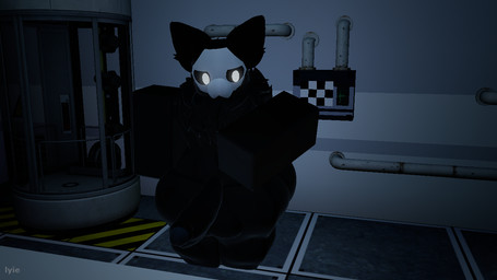 anthro male solo changed_(video_game) roblox latex_creature