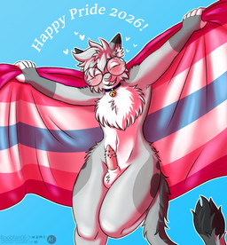 animal_genitalia animal_penis anthro balls bell bent_legs blush chest_tuft collar eyewear feline_genitalia feline_penis femboy femboy_pride_colors flag flag_(object) fluffy fluffy_balls fluffy_hair fluffy_tail fur genitals glasses grey_body grey_fur hair happy heart_symbol holding_flag holding_object jingle_bell lgbt_pride male nude penile_spines penis pose simple_background smile solo spots tail text tuft boobfan06 lgbt_pride_month domestic_cat egyptian_mau felid feline felis mammal invalid_tag 2026 colored_sketch digital_drawing_(artwork) digital_media_(artwork) portrait sketch three-quarter_portrait