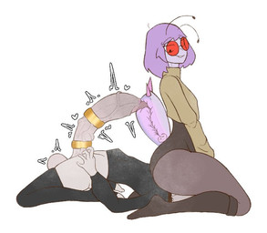 antennae_(anatomy) arthropod_abdomen big_penis cerci_(anatomy) duo facesitting femboy/femboy genitals huge_penis male male/male male_humanoid penis sitting sitting_on_another throbbing champaanimation no_nut_november no_nut_sabotage champi goo_(gooring) animal_humanoid arthropod arthropod_humanoid cricket humanoid insect orthopterid meme