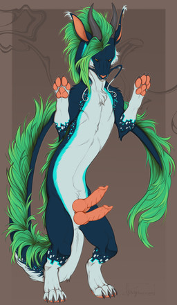2_penises claws countershade_accent countershade_torso countershading duo erection feet feral front_view fur genitals hair horn looking_down male multi_genitalia multi_penis paws penis piercing simple_background solo standing tail toes whiskers yeenshield mythology pixel_(pixelneon) dragon mythological_creature mythological_scalie scalie 2026 absurd_res digital_drawing_(artwork) digital_media_(artwork) hi_res