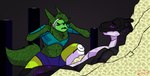 anthro black_body clothed clothing duo footwear fur hair horn machine male purple_eyes screen socks tail text youtuber commanderthings image_comics invincible_(image_comics) microsoft minecraft mojang mythology think_mark_think! xbox_game_studios dream_(youtuber) dreamwastaken greentop jean_(minecraft) android creeper_(minecraft) dragon ender_dragon humanoid mammal mythological_creature mythological_scalie protogen robot scalie synth_(vader-san) digital_media_(artwork) english_text hi_res meme