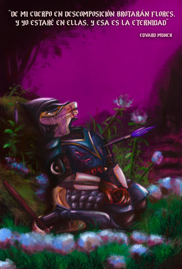 armor arrow_(weapon) axe blood blood_in_mouth blood_on_clothing bodily_fluids clothing crying gloves handwear helmeted_humanoid ranged_weapon tears tears_of_pain vent_art weapon vandclash lizard reptile scalie absurd_res hi_res