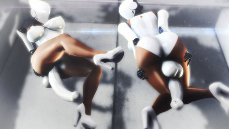 animal_genitalia animal_penis balls big_balls big_breasts big_penis breasts butt clothing cybernetics duo equine_genitalia equine_penis erection footwear genitals gynomorph high_heels intersex looking_back machine not_furry penis presenting presenting_hindquarters shoes thick_thighs mitrild-sfm haydee_(game) haydee android cyborg humanoid robot robot_humanoid 16:9 3d_(artwork) digital_media_(artwork) hi_res widescreen