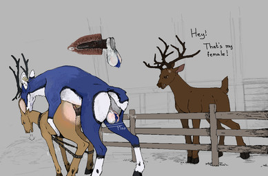 bodily_fluids cuckold cum female feral feral_on_bottom feral_on_feral feral_on_top forced from_behind_position genital_fluids group male male/female penetration plap pregnant pregnant_female rape rear_view rope sex trio vaginal vaginal_penetration jeffusherb deer mammal sketch
