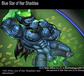 5_toes abs anthro balls biceps big_balls big_muscles big_penis blue_sclera blush bodily_fluids body_blush credit_card dancing ear_piercing erection feet genital_fluids genitals huge_muscles humanoid_feet humanoid_genitalia humanoid_hands humanoid_penis inside leaking_precum looking_at_viewer male male_anthro manly muscular muscular_anthro muscular_male nipples nude nude_male oiled pecs penis penis_blush piercing plantigrade pole pole_dancing precum precum_string pupils quads solo standing straps stripper stripper_pole text thick_penis toes vein veiny_penis wet white_pupils conditional_dnp renthedragon star_wars fan_character tefan_ofkos_(renthedragon) alien canid canine canis mammal nelvaanian 2017 english_text