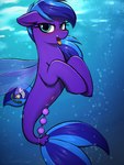 anal_beads anus blush eyelashes female feral looking_at_viewer open_mouth sex_toy solo tongue tongue_out underwater water selenophile hasbro my_little_pony fan_character fish marine seapony_(mlp) 2022 3:4 absurd_res hi_res