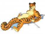 anthro bulge featureless_crotch inflatable latex looking_at_viewer male nozzle pool_toy simple_background solo suggestive towel white_background cubi flir_(tiger) animate_inanimate felid living_inflatable mammal pantherine tiger 2012 digital_media_(artwork)