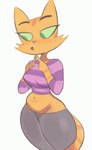 anthro arms_bent belly belly_tuft big_breasts big_eyes biped black_eyebrows bottomwear breasts cheek_tuft clothed clothed_anthro clothed_female clothing eyebrows eyelashes facial_markings facial_tuft female female_anthro fingers fully_clothed fully_clothed_anthro fully_clothed_female fur fur_tuft green_eyes green_sclera grey_bottomwear grey_clothing grey_pants head_markings index_to_index legs_together looking_aside markings mature_anthro mature_female midriff navel open_mouth orange_body orange_ears orange_fur orange_stripes orange_tail pants pattern_clothing pattern_shirt pattern_t-shirt pattern_topwear pink_nose pointy_ears prick_ears purple_clothing purple_shirt purple_t-shirt purple_topwear shirt simple_background slightly_chubby slightly_chubby_anthro slightly_chubby_female solo standing striped_arms striped_clothing striped_face striped_markings striped_shirt striped_t-shirt striped_tail striped_topwear stripes t-shirt tail tail_markings thick_thighs tongue topwear tuft white_background wide_hips newguy1091 litterbox_comics fran_(litterbox_comics) domestic_cat felid feline felis mammal tabby_cat 2024 digital_drawing_(artwork) digital_media_(artwork) hi_res portrait three-quarter_portrait