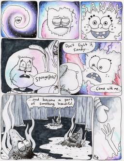 acid animal_ears broken_glasses butt clothed clothing dialogue eyelashes eyewear female glasses gore group male nude pupils smile speech_bubble talking_to_another text stillinthesimulation nickelodeon spongebob_squarepants patrick_star sandy_cheeks spongebob_squarepants_(character) aquatic asterozoan echinoderm mammal rodent sciurid sea_sponge starfish tree_squirrel absurd_res comic english_text hi_res