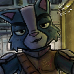 blue_body blue_fur blush ceiling duo fur grin looking_at_viewer male male/male muscular private_session romantic smile space window sean_serpentine final_space avocato gary_goodspeed felid human mammal ventrexian 1:1 absurd_res hi_res huge_filesize