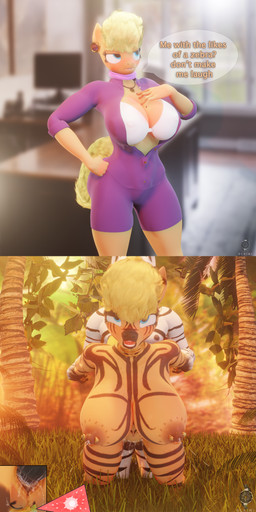 ahegao animal_genitalia animal_penis anthro anthro_on_anthro anthro_penetrated anthro_penetrating anthro_penetrating_anthro anthrofied arm_grab arm_pull balls barbell_piercing big_breasts blush bodily_fluids bodypaint bottomwear bra breasts cleavage clitoris close-up clothed clothing cum cum_inside day dialogue dominant ear_piercing ear_ring embarrassed equine_genitalia equine_penis erect_nipples faceless_anthro faceless_character faceless_male female female_penetrated forest from_behind_position genital_fluids genitals grass huge_breasts impregnation internal interspecies interspecies_domination jewelry jungle lactating light looking_away looking_pleasured male male/female male_penetrating male_penetrating_female milk nature neck_ring necklace nipple_barbell nipple_outline nipple_piercing nipples nude office open_mouth orgasm outside ovum penetration penis piercing plant prison_guard_position projectile_lactation raceplay ring_piercing scarf sex shadow shorts solo sperm_cell stripes sunlight sweat tears teary_eyes text tree tribal underwear vaginal vaginal_penetration vulva zebra_bodypaint bckiwi friendship_is_magic hasbro instant_loss_2koma my_little_pony ms._harshwhinny_(mlp) earth_pony equid equine horse mammal pony zebra 3d_(artwork) absurd_res digital_media_(artwork) english_text hi_res huge_filesize