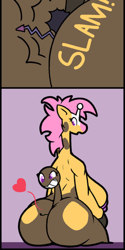anal anal_fisting anal_penetration anthro anthrofied anus black_border border breasts butt crush duo erection female fisting genitals gynomorph gynomorph/female intersex intersex/female licking micro nipples oral penetration penis puffy_anus rimming sex text tongue tongue_out y_anus ikakins nintendo pokemon zuri demon generation_2_pokemon girafarig pokemon_(species) 1:3 absurd_res comic hi_res